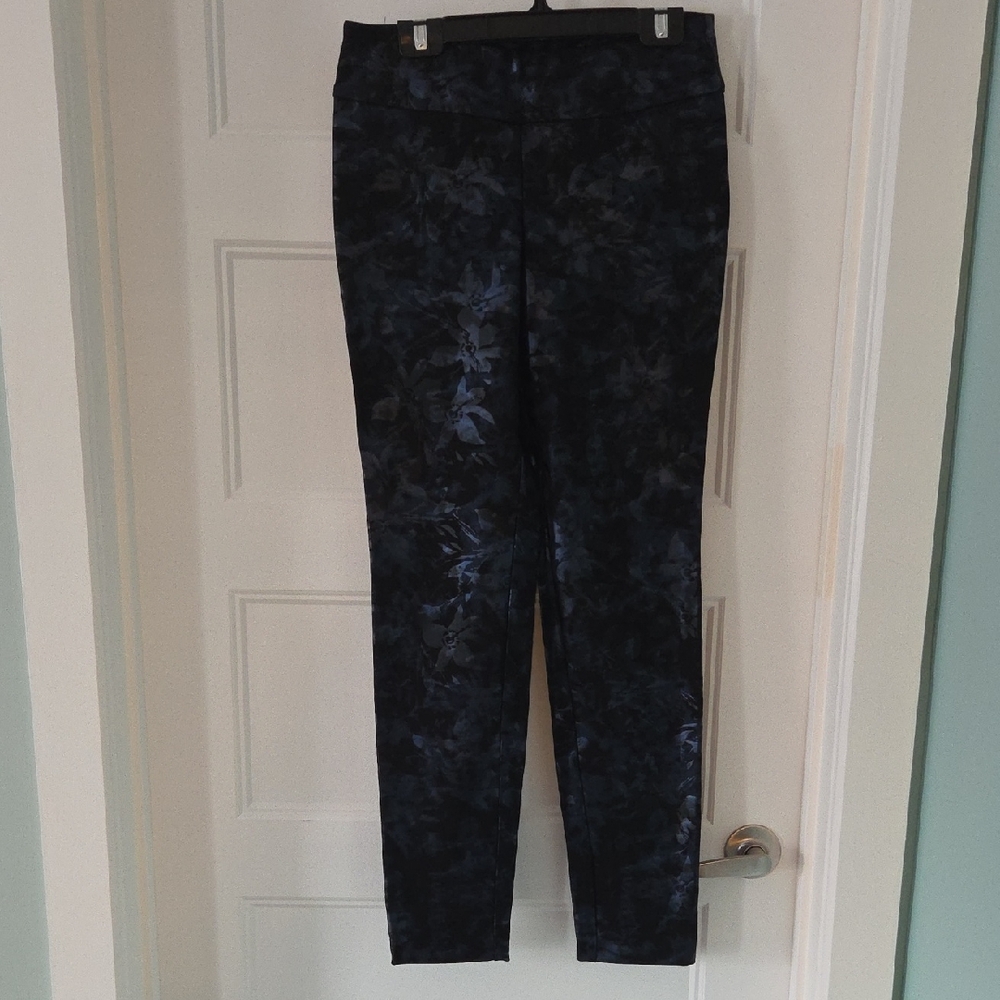 Elegant Black Floral Women's Pants